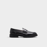 Aleris Black Men's Dress Shoes - Loafer, Lug sole