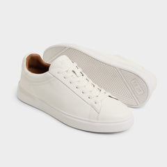 Seeger in White - Low top sneaker, Cup sole