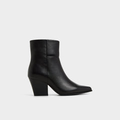 Shanah in Black - Ankle boot, Block heel