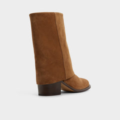 Nolya in Medium Brown - Ankle boot, Block heel