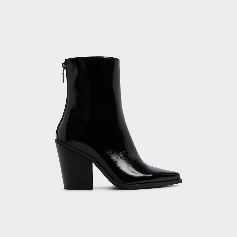 Norelle in Black - Ankle boot, Block heel