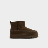 Milanie in Dark Green - Ankle boot, Lug sole