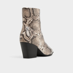 Shanah in Open Brown - Ankle boot, Block heel