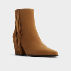 Shaniah in Light Brown - Ankle boot, Block heel