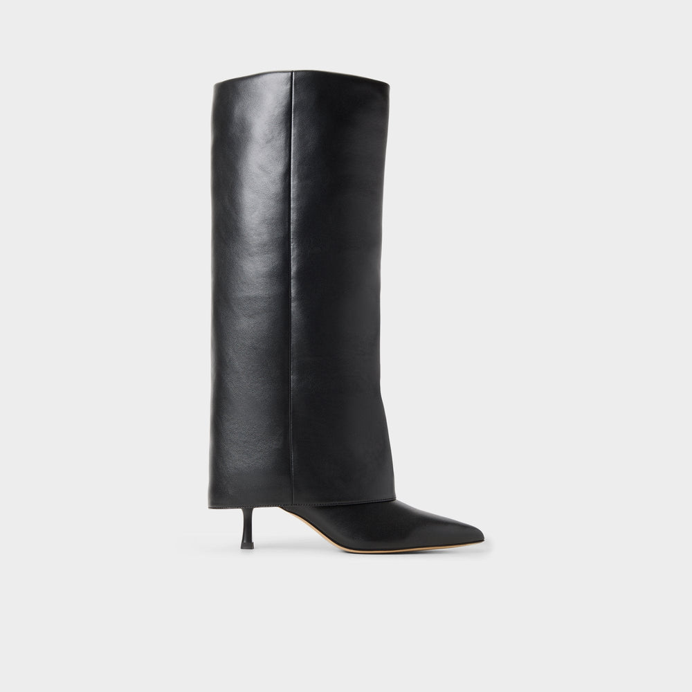 Aseader in Black - Knee-high boot, Stiletto heel