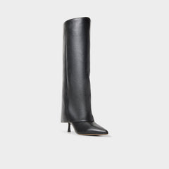 Aseader in Black - Knee-high boot, Stiletto heel