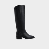 Kaydienh in Black - Knee-high boot, Block heel