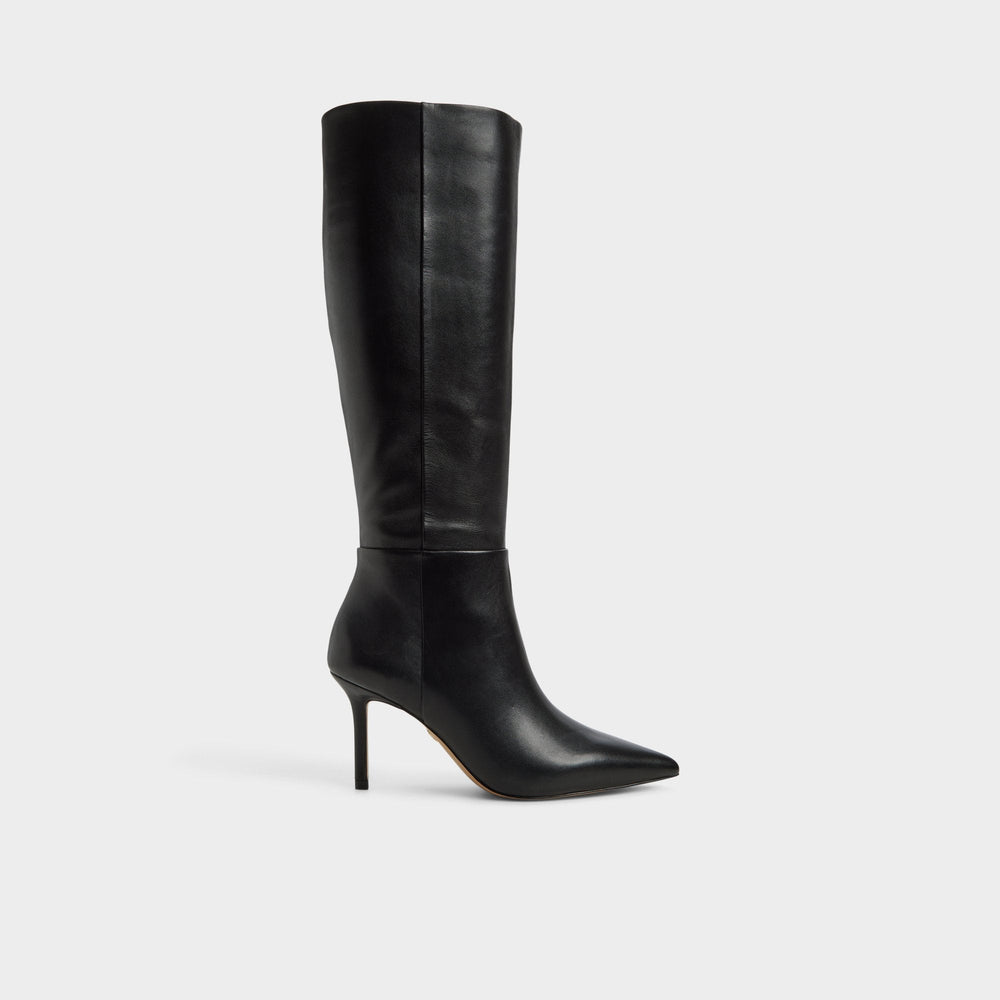 Saphiria in Black - Knee-high boot, Stiletto heel