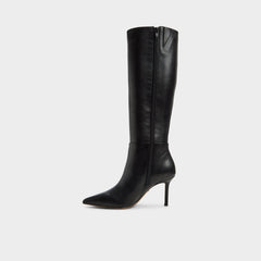 Saphiria in Black - Knee-high boot, Stiletto heel