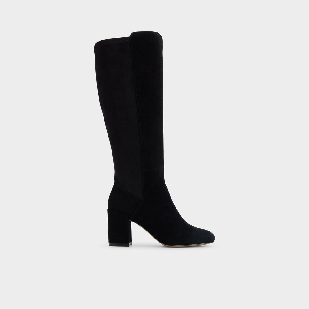 Satori in Wc Other Black - Knee-high boot, Block heel