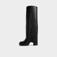 Maeveh in Black - Knee-high boot, Platform