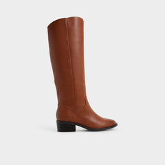Kaydienh in Medium Brown - Knee-high boot, Block heel