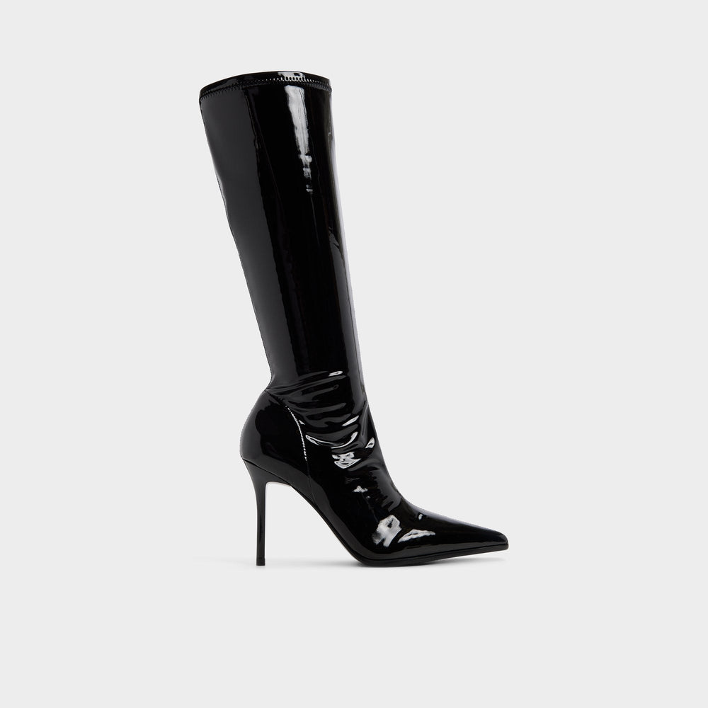 Re in Emily Other Black - Knee-high boot, Stiletto heel