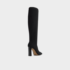 Lennora in Black - Knee-high boot, Stiletto heel