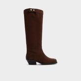 Emberlyn in Dark Brown 14163446 - Knee-high western boot, Cup sole