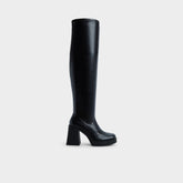 Maritza in Black - Over-the-knee boot, Platform