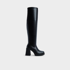 Maritza in Black - Over-the-knee boot, Platform