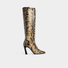 Vivienna in Brown Multi - Knee-high boot, Block heel