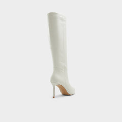 Laroche White/Bone Women's Tall Boots - Knee-high boot, Stiletto heel