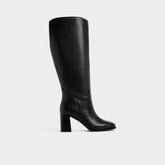 Elyze in Wc Black - Knee-high boot, Block heel
