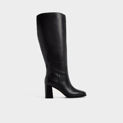 Elyze in Wc Black - Knee-high boot, Block heel