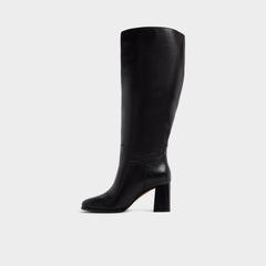 Elyze in Wc Black - Knee-high boot, Block heel