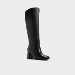 Elyze in Wc Black - Knee-high boot, Block heel