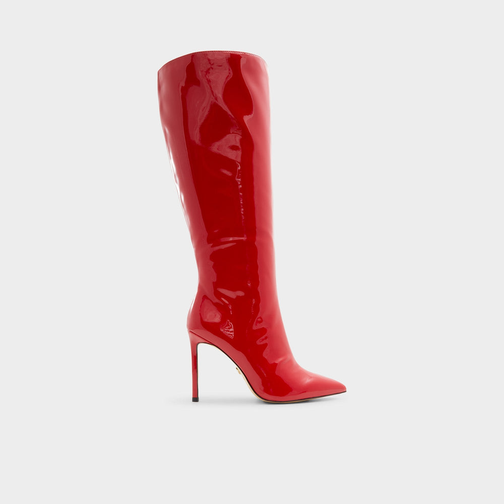 Agathea-wc Red Women's Tall Boots - Knee-high boot, Stiletto heel