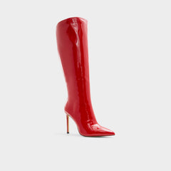 Agathea-wc Red Women's Tall Boots - Knee-high boot, Stiletto heel