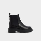 Bestina in Black - Chelsea boot, Lug sole