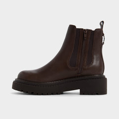 Bestina in Dark Brown - Chelsea boot, Lug sole