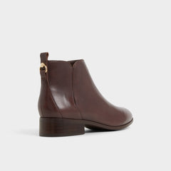 Verity in Dark Brown - Chelsea boot, Block heel