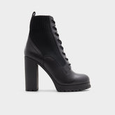 Rebellious Black Women's Combat boots - Combat ankle boot, Lug sole