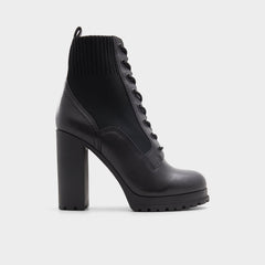 Rebellious Black Women's Combat boots - Combat ankle boot, Lug sole