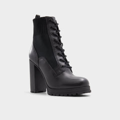 Rebellious Black Women's Combat boots - Combat ankle boot, Lug sole