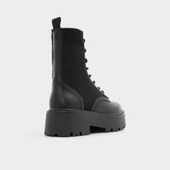 Talaleryknit Black Women's Combat boots - Combat ankle boot, Black