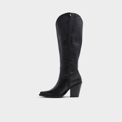 Nevada-wc Black Women's Western - Western knee-high boot, Black