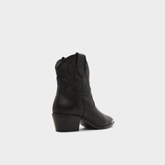 Valley Black Women's Western - Western boot, Block heel