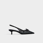 Azaro in Other Black 14151901 - Slingback heel, Kitten heel