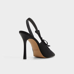 Hennie in Other Black - Slingback heel, Stiletto heel