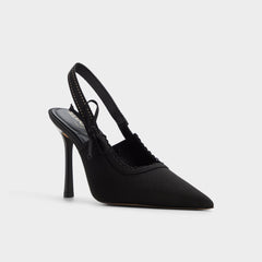Hennie in Other Black - Slingback heel, Stiletto heel