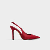 Lovebloom in Xt Dark Red - Slingback heel, Stiletto heel