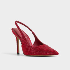 Lovebloom in Xt Dark Red - Slingback heel, Stiletto heel