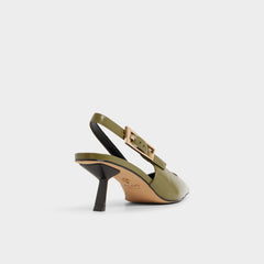 Nealie in Khaki 14139074 - Slingback heel, Kitten heel