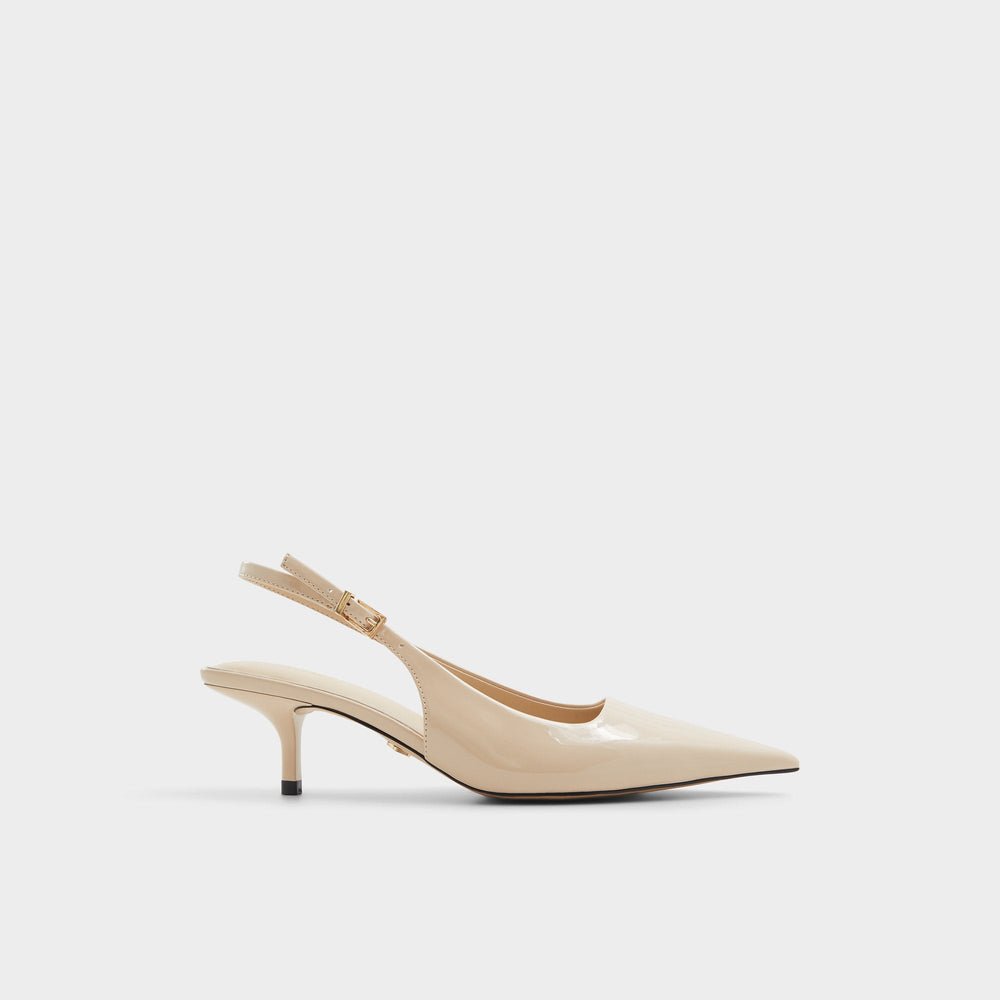 Josita Medium Beige Women's Kitten heels - Slingback heel, Kitten heel