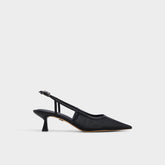 Maxina Black Women's Kitten heels - Slingback heel, Kitten heel