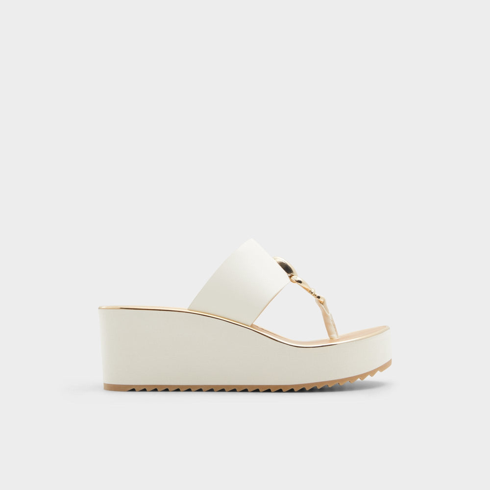 Penelopy White Women's Wedges - Wedge sandal, Wedge heel
