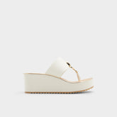 Penelopy White Women's Wedges - Wedge sandal, Wedge heel