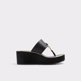 Penelopy Black Women's Wedges - Wedge sandal, Wedge heel
