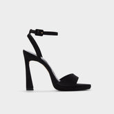 Ivette in Black - Heeled sandal, Platform